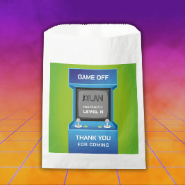 Sacolinha Aniversário de Arcade, convite de aniversário de j