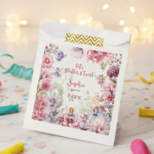 Aniversário de criança de aquarelas de fada