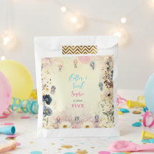 Aniversário de criança de aquarelas de fada