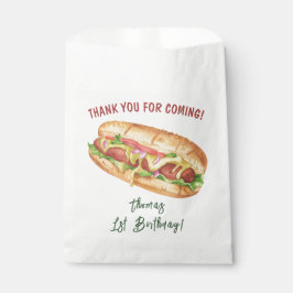 Sacolinha Aniversário de criança de Cachorro Quente de Aquar