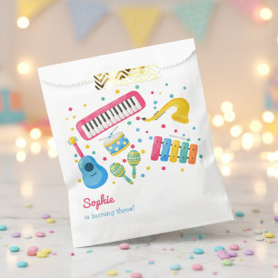 Sacolinha Aniversário de criança de instrumentos musicais