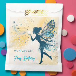 Sacolinha Aniversário de criança de poeira e estrelas de fad