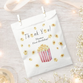 Sacolinha Aniversário de criança Popcorn Obrigado