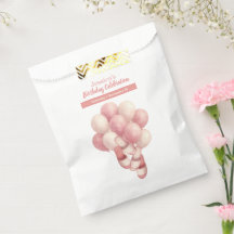 Aniversário de Dia de Spa, Pantufas Balões Rosa