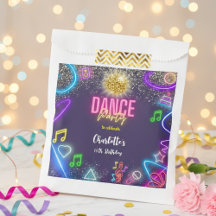 aniversário de Neon Dance Party