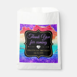 Sacolinha Aniversário do Agato de Álcool do Arco-Íris Glamo