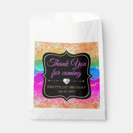 Sacolinha Aniversário do Agato de Álcool do Arco-Íris Glamo