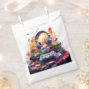 Sacolinha Aniversário do Fones de ouvido e controlador de ví