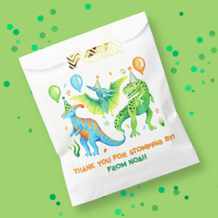 Sacolinha Aniversário do Garoto Jurássico dos Dinossauros Bo