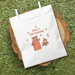 Sacolinha Aniversário do Urso Branco Bonito