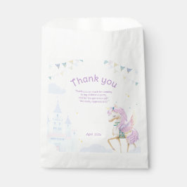 Sacolinha Aniversário Favorece Bolsas com unicórnio.
