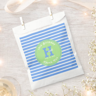 Sacolinha Aniversário Gama Azul ⎮ Verde Branco