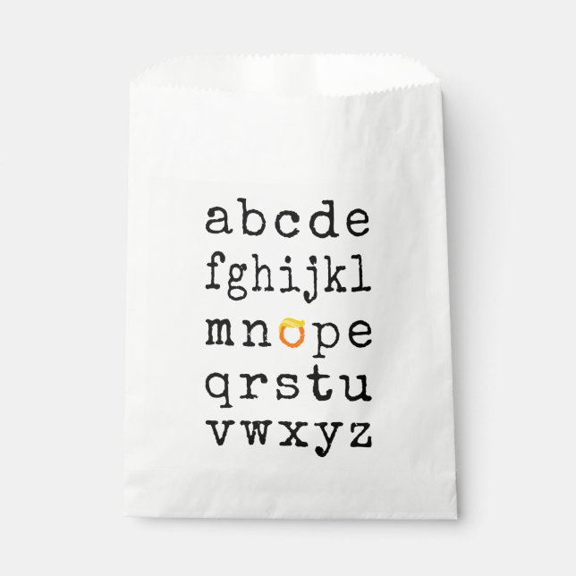 Sacolinha Anti-Trump Alphabet - Nope V (Frente)