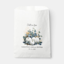 Sacolinha Apaixonado Chá de panela branco de abóboras branca