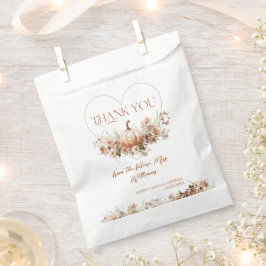 Sacolinha Apaixonado Pumpkin Chá de panela de flor selvagem