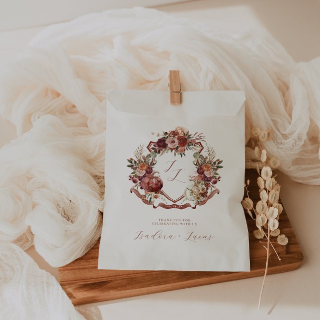 Sacolinha Apaixone-se | Crista de Casamento de Flores de Out (Criador carregado)