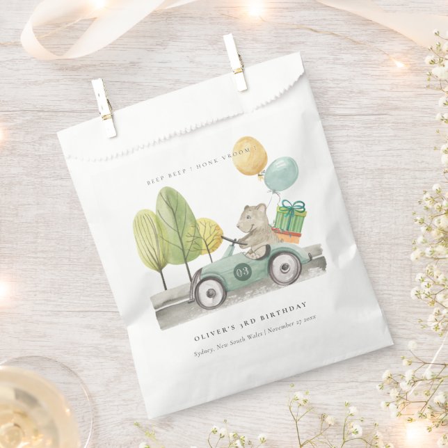 Sacolinha Aqua Verde Qualquer Carro Festa de aniversário Ida (Cortado)