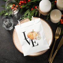 Aquarela Moderna Abóbora Laranja Com Amor