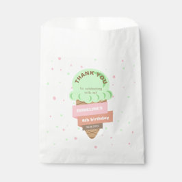Sacolinha Aqui Está a Informação Sorvete de Menta Feliz Aniv
