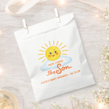 Aqui Vem o Filho Desenho à Mão Chuvinha de Sol Bab