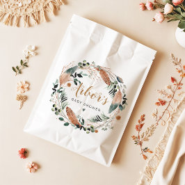 Sacolinha ARBOR Bohemian Feather Greenery Wreath Boho