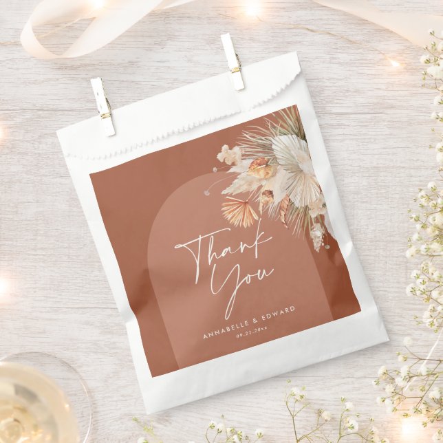 Sacolinha Arca botânica dos Terracotta, relva-pampas moderna (Cortado)