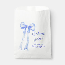 Sacolinha Arco azul é um Chá de fraldas rapaz obrigado você