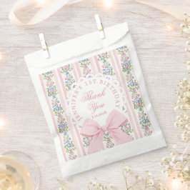 Sacolinha Arco de Coquetes Floral do Love Shack Um Aniversár
