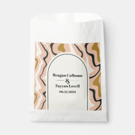 Sacolinha Arco de Redemoinho Retro Rosa Preto Dourado Casame