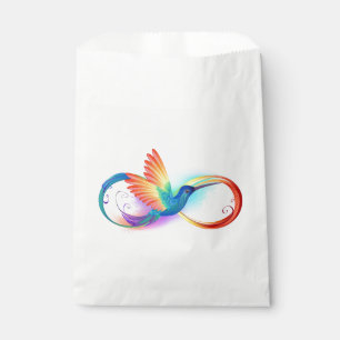Sacolinha Arco-íris Hummingbird com símbolo Infinito