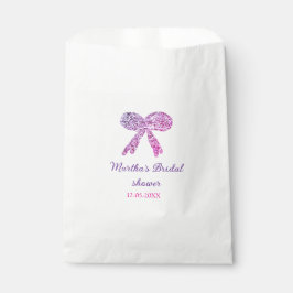 Sacolinha Arco íris rosa roxo brilho glitter chá de noiva no