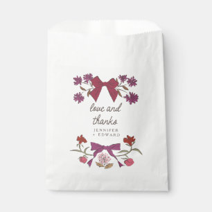 Sacolinha Arcos magenta e Boho Wedding