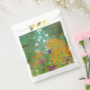 Sacolinha Arte Floral de Jardim de Campo de Gustav Klimt Vin