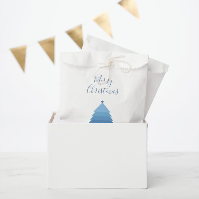 Sacolinha Árvore de Natal Azul (Festa)