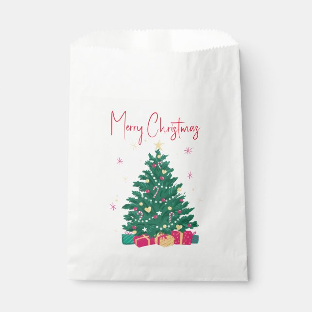 Sacolinha Árvore de Natal com presentes (Frente)