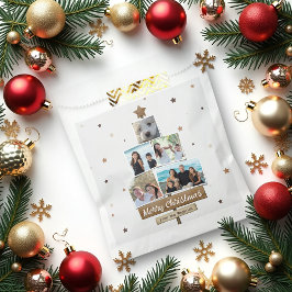 Sacolinha Árvore de Natal de Madeira russa | 5 Colagem de Fo