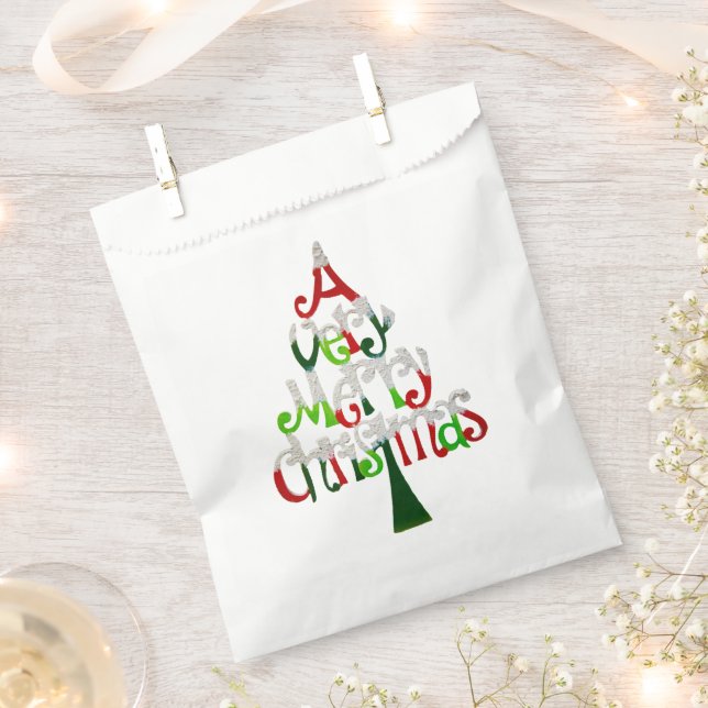 Sacolinha Árvore de Natal Muito Feliz (Cortado)