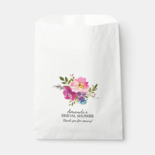 Sacolinha As bolsas florais cor-de-rosa & roxas do primavera