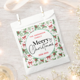 Sacolinha Assunto: Grama Verde de Aquarela - Festa de Natal