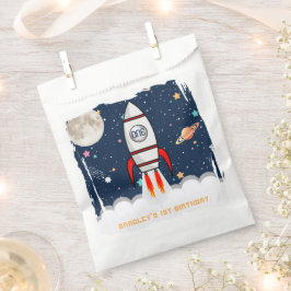 Sacolinha Astronauta Rocket Outer Space primeiro aniversario