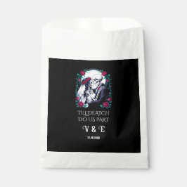 Sacolinha Até a morte nos separe de esqueletos góticos