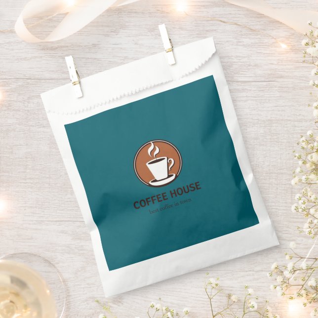 Sacolinha Atendente de café minimalista simples (Cortado)