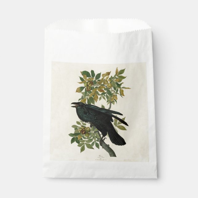 Sacolinha Audubon Raven Bird Classic Trabalho de arte (Frente)