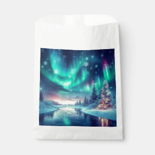 Sacolinha aurora borealis/Natal/Inverno