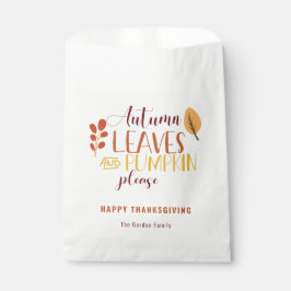 Sacolinha Autumn Deixa Pumpkin Feliz Ação de Graças