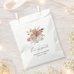 Sacolinha Autumn Rustic Floral Love is Sweet