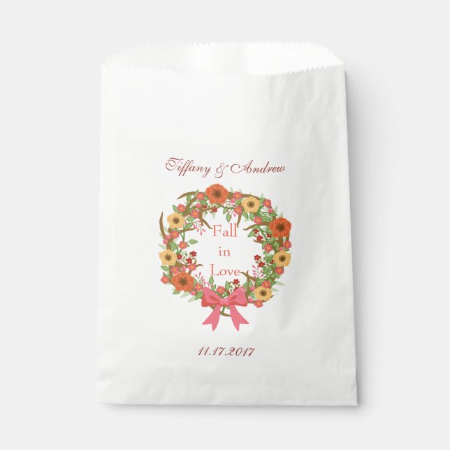 Sacolinha Autumn Wreath Caiu no Amor (Frente)