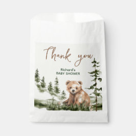 Sacolinha Aventura aguarda chá de fraldas bonito de urso flo