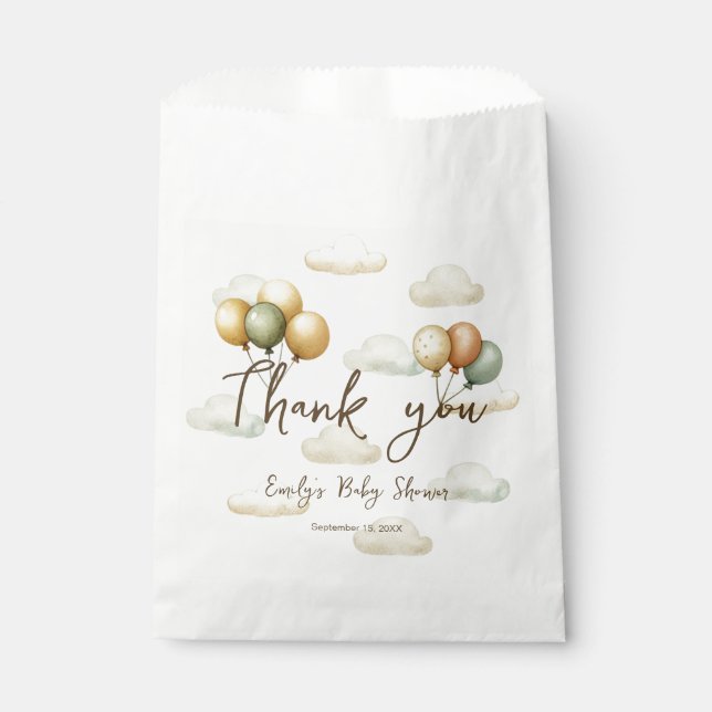 Sacolinha Aventuras de Balões Flutuantes Obrigado (Frente)