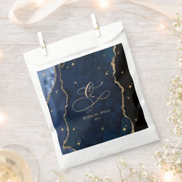 Sacolinha Azul Celestial Quinceanera Estrelas da Meia-Noite